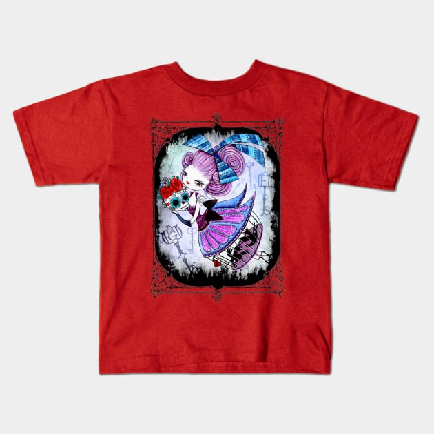 corvi neri-bianca Kids T-Shirt by Barbarella